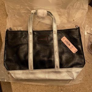Victoria’s Secret hand tote/purse. Black and silver. New with tags.